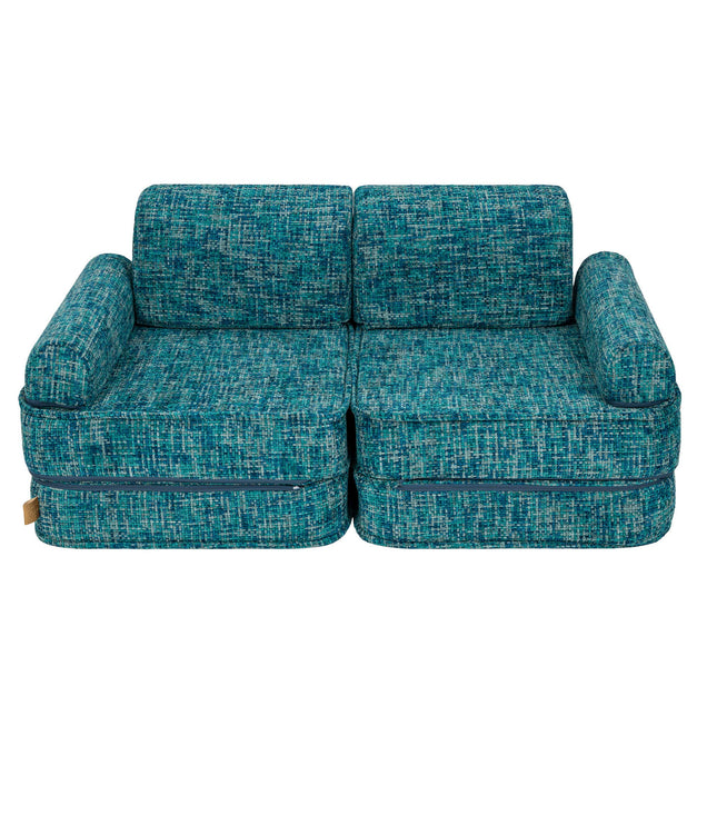 Medium Modular Sofa for Kids - Tangle Lagoon Blue