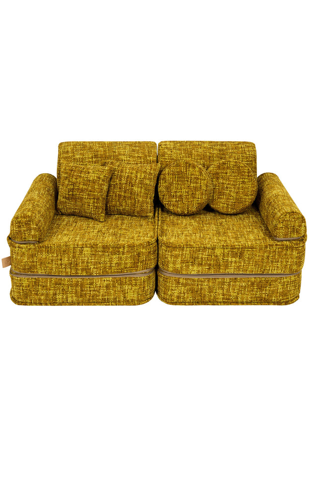 Medium modulaire sofa voor kinderen - Tangle Honey Mustard-mercibeaucoupp.eu