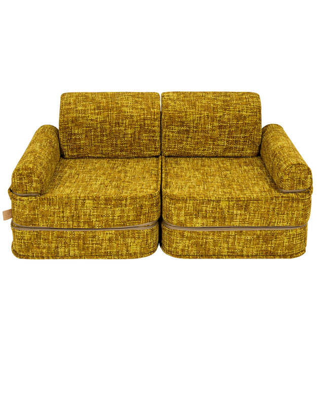 Medium modulaire sofa voor kinderen - Tangle Honey Mustard-mercibeaucoupp.eu