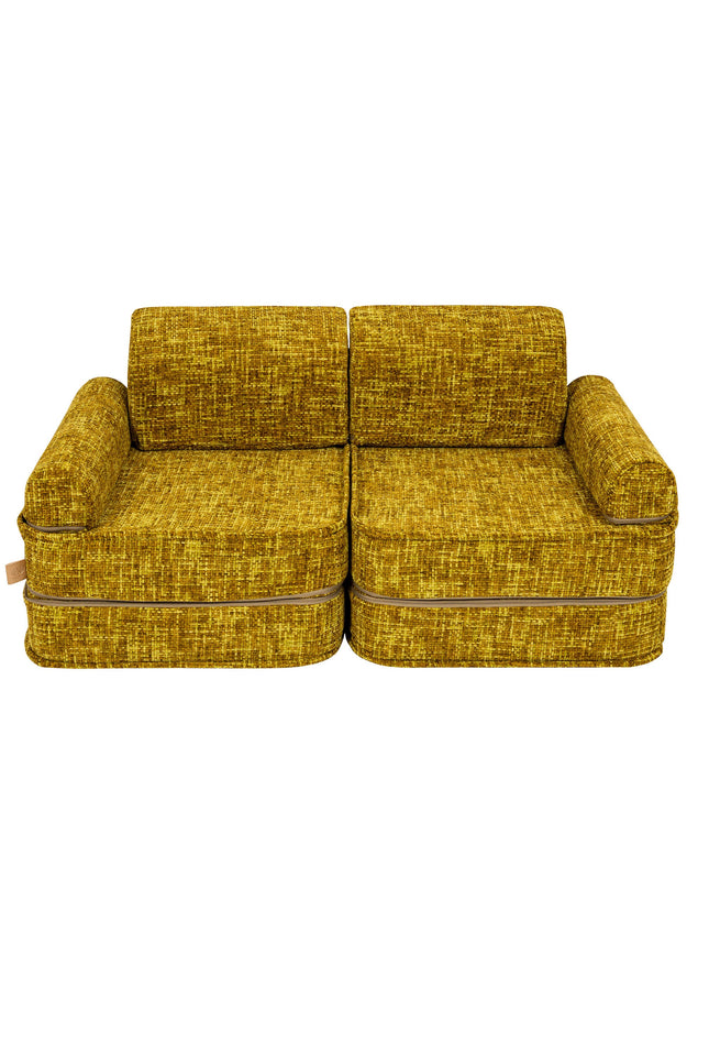 Medium modulaire sofa voor kinderen - Tangle Honey Mustard-mercibeaucoupp.eu