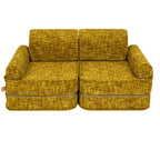 Medium Modular Sofa for Kids - Tangle Honey Mustard