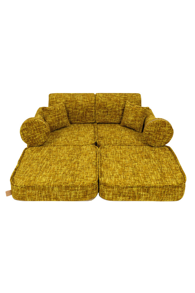 Medium modulaire sofa voor kinderen - Tangle Honey Mustard-mercibeaucoupp.eu