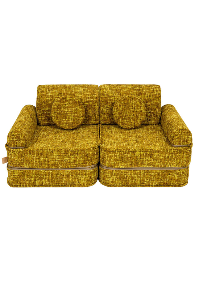 Medium modulaire sofa voor kinderen - Tangle Honey Mustard-mercibeaucoupp.eu