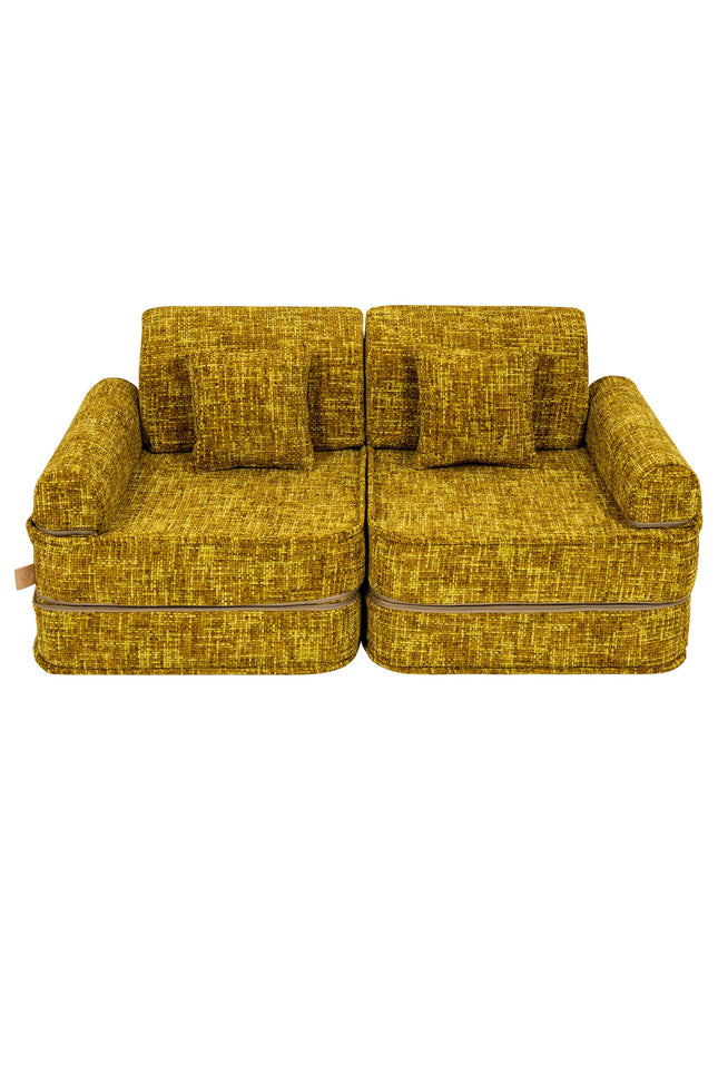 Medium modulaire sofa voor kinderen - Tangle Honey Mustard-mercibeaucoupp.eu