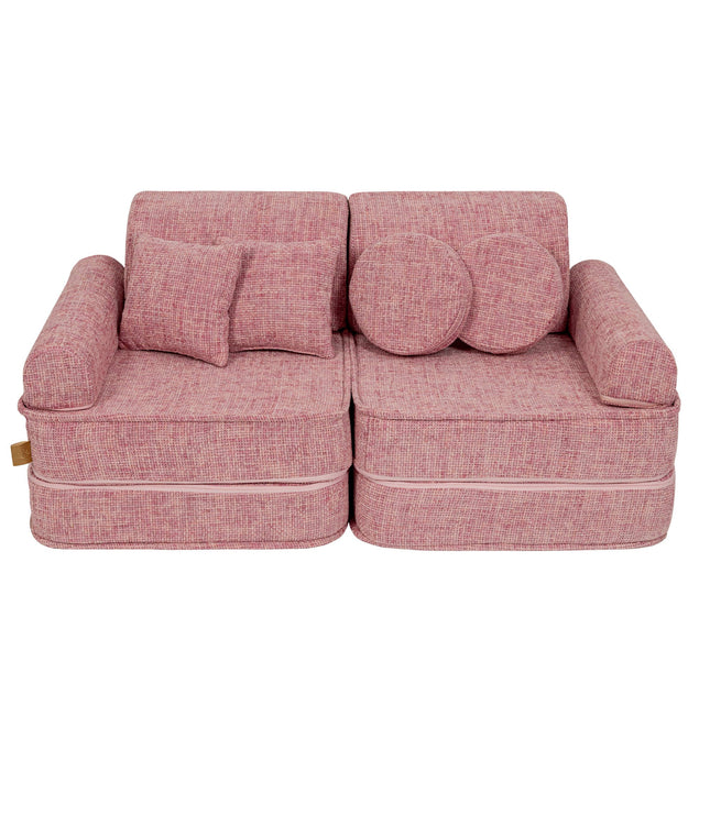 Medium Modular Sofa for Kids - Tangle Bubblegum Pink