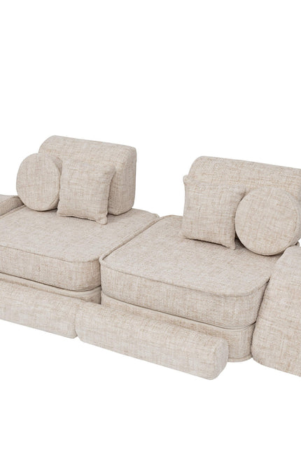 Modulaire kinderbank medium - Tangle Marshmallow Beige Plus-mercibeaucoupp.eu