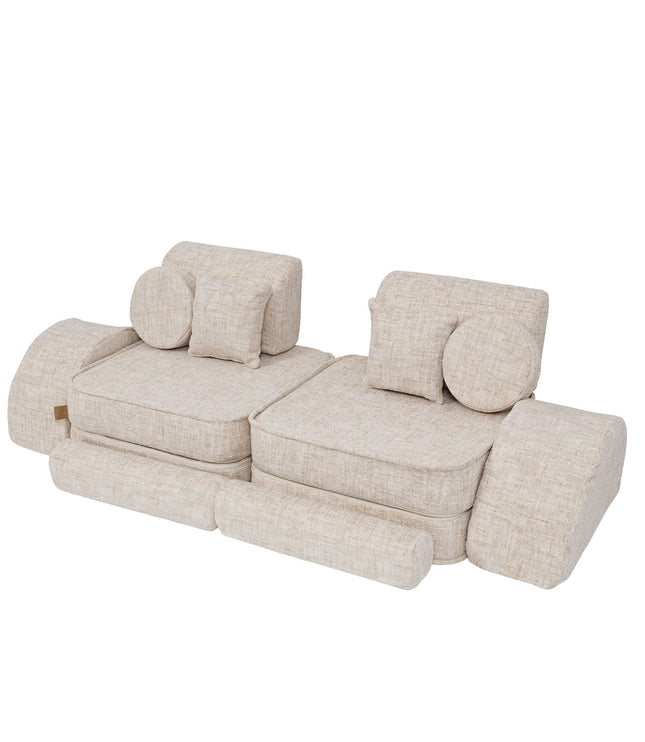 Medium Modular Sofa for Kids - Tangle Marshmallow Beige Plus