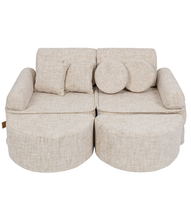 Medium Modular Sofa for Kids - Tangle Marshmallow Beige Plus