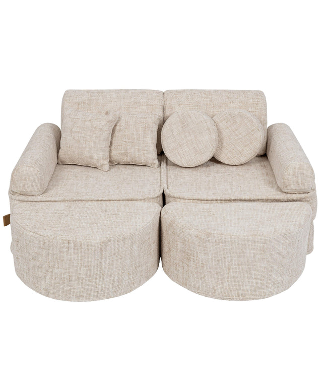 Modulaire kinderbank medium - Tangle Marshmallow Beige Plus-mercibeaucoupp.eu