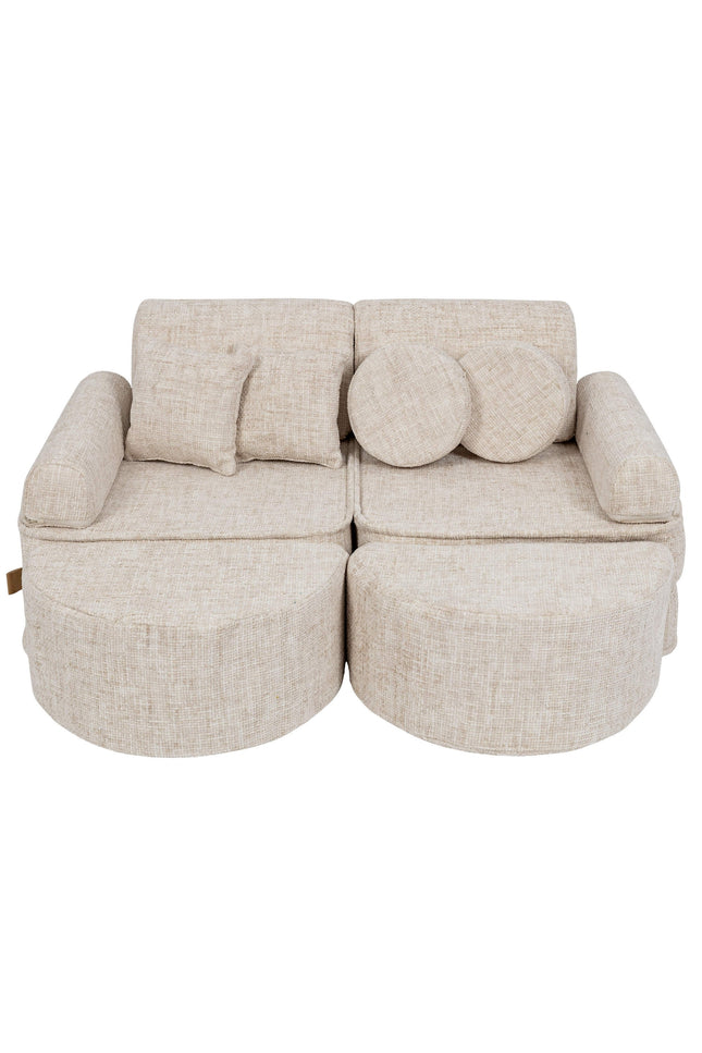 Modulaire kinderbank medium - Tangle Marshmallow Beige Plus-mercibeaucoupp.eu