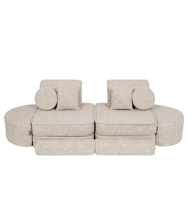 Medium Modular Sofa for Kids - Tangle Marshmallow Beige Plus