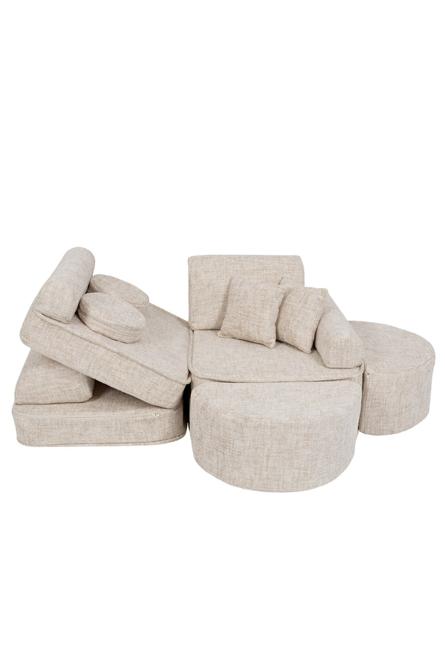 Modulaire kinderbank medium - Tangle Marshmallow Beige Plus-mercibeaucoupp.eu