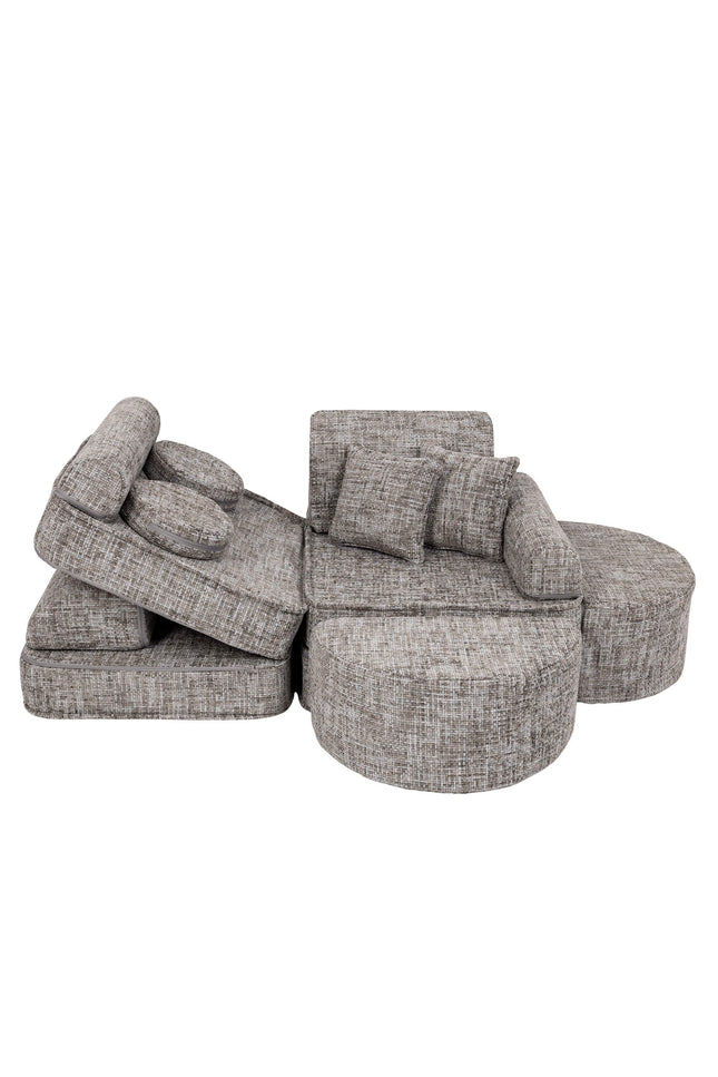 Medium modulaire sofa voor kinderen - Tangle Moon Grey Plus-mercibeaucoupp.eu