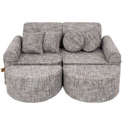 Medium modulaire sofa voor kinderen - Tangle Moon Grey Plus-mercibeaucoupp.eu