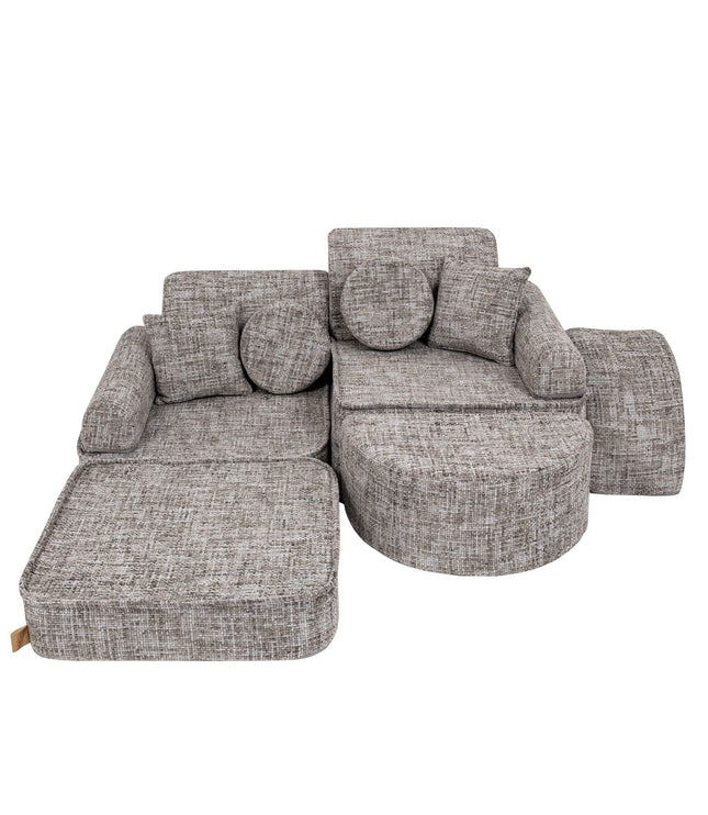 Medium Modular Sofa for Kids - Tangle Moon Grey Plus