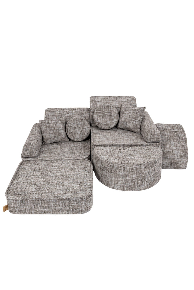 Medium modulaire sofa voor kinderen - Tangle Moon Grey Plus-mercibeaucoupp.eu