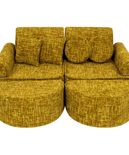 Medium Modulaire Bank voor Kinderen - Tangle Honing Mosterd Plus-mercibeaucoupp.eu