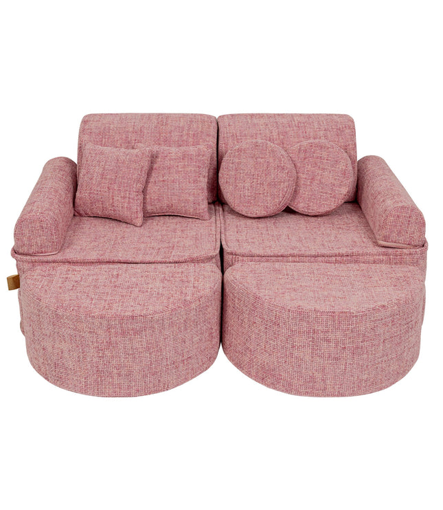 Medium Modular Sofa for Kids - Tangle Bubblegum Pink Plus