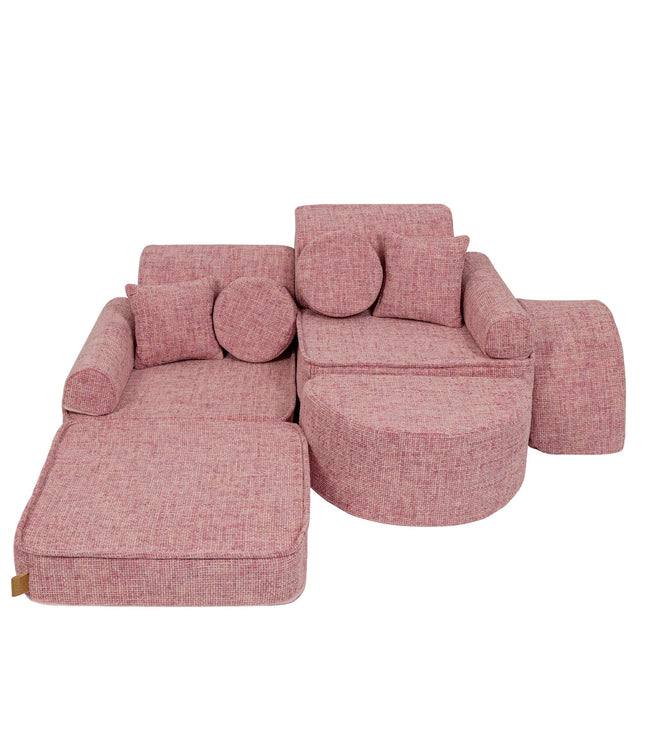 Medium Modular Sofa for Kids - Tangle Bubblegum Pink Plus