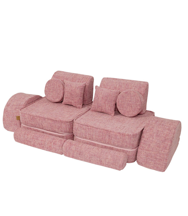 Medium Modular Sofa for Kids - Tangle Bubblegum Pink Plus