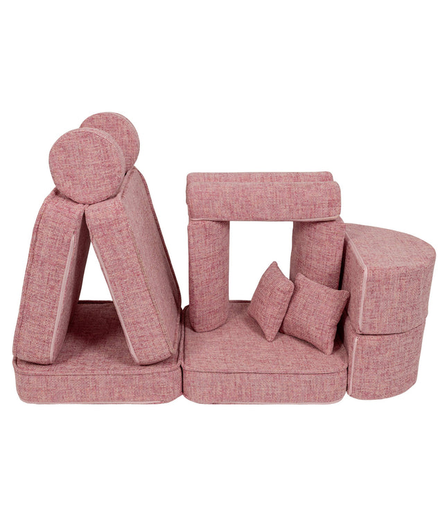 Medium Modular Sofa for Kids - Tangle Bubblegum Pink Plus