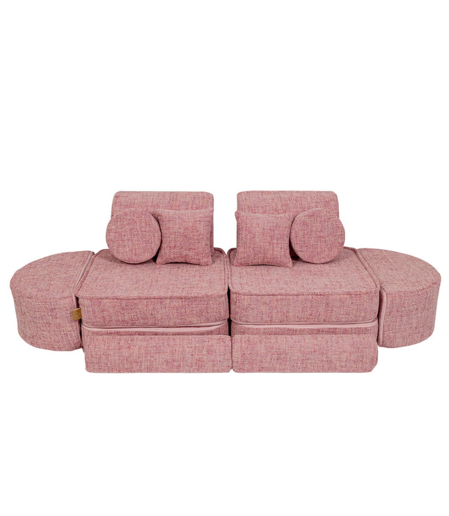 Medium Modular Sofa for Kids - Tangle Bubblegum Pink Plus