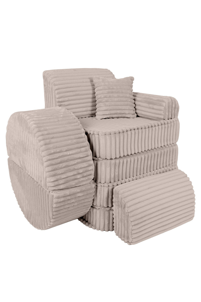 Modulaire kinderbank medium - Churros Beige Plus-mercibeaucoupp.eu