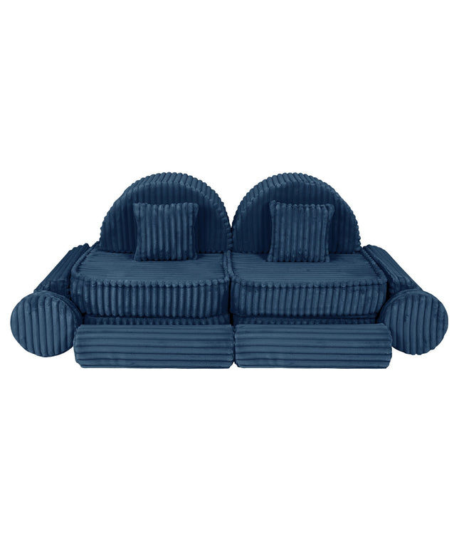 Modulaire kinderbank medium - Churros Blauw Plus-mercibeaucoupp.eu