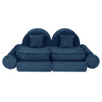 Medium Modular Sofa for Kids - Churros Blue Plus