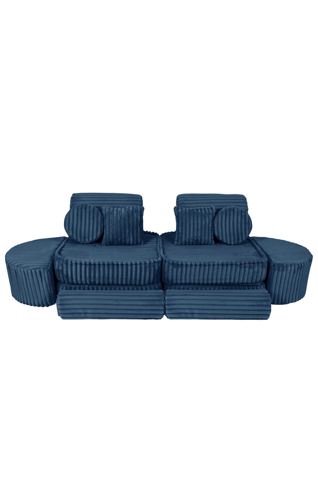 Modulaire kinderbank medium - Churros Blauw Plus-mercibeaucoupp.eu