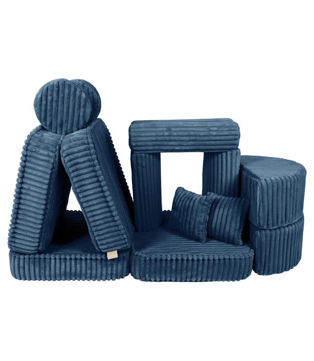 Medium Modular Sofa for Kids - Churros Blue Plus