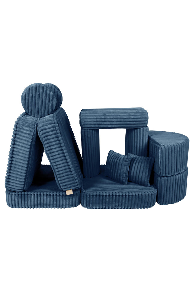 Modulaire kinderbank medium - Churros Blauw Plus-mercibeaucoupp.eu