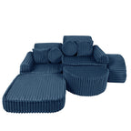 Medium Modular Sofa for Kids - Churros Blue Plus