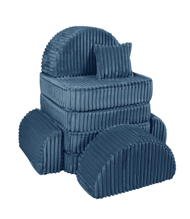 Medium Modular Sofa for Kids - Churros Blue Plus