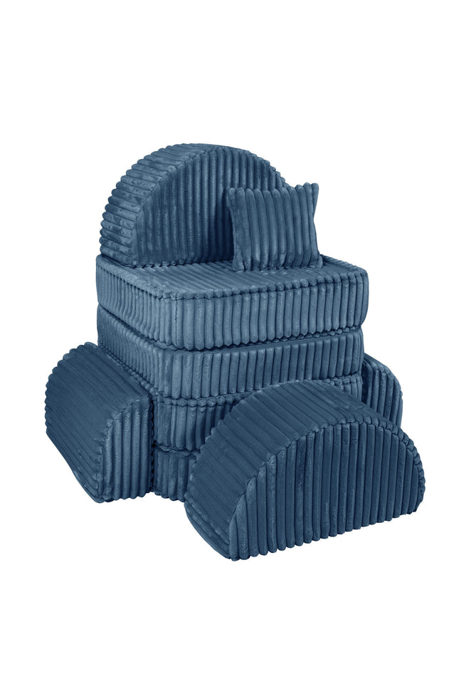 Modulaire kinderbank medium - Churros Blauw Plus-mercibeaucoupp.eu