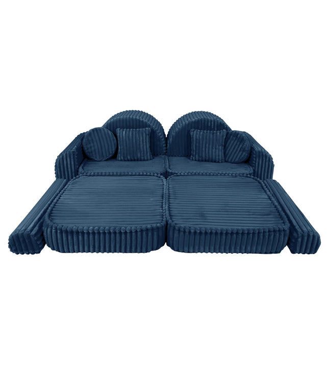 Medium Modular Sofa for Kids - Churros Blue Plus