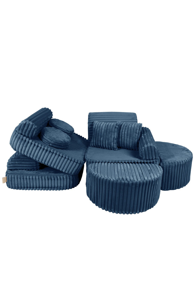Modulaire kinderbank medium - Churros Blauw Plus-mercibeaucoupp.eu