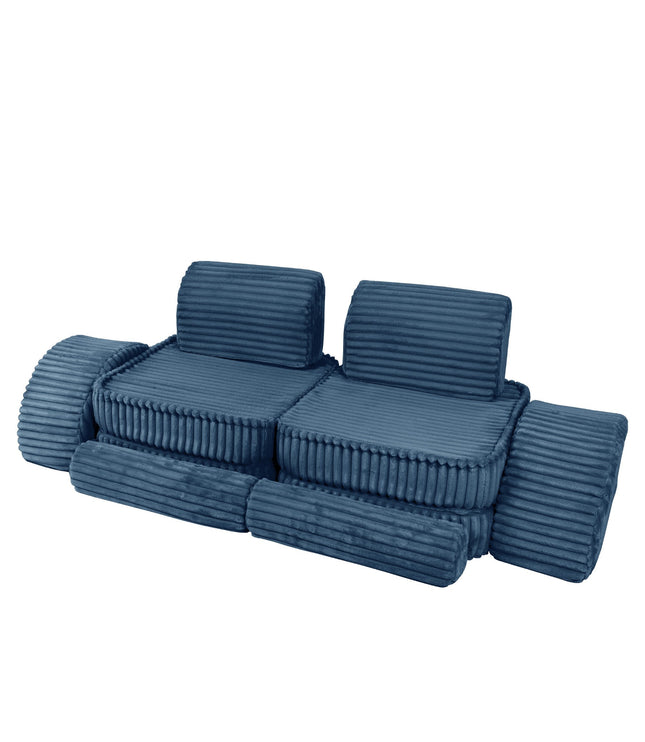 Medium Modular Sofa for Kids - Churros Blue Plus