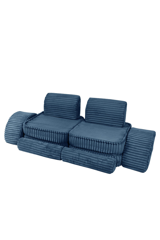 Modulaire kinderbank medium - Churros Blauw Plus-mercibeaucoupp.eu