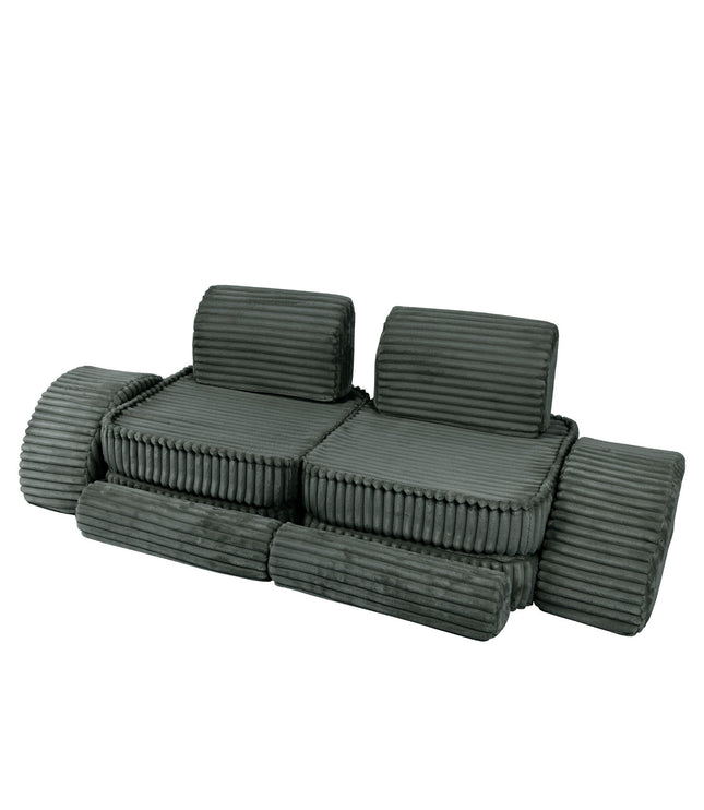 Medium Modular Sofa for Kids - Churros Forest Green Plus