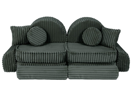 Medium Modular Sofa for Kids - Churros Forest Green Plus