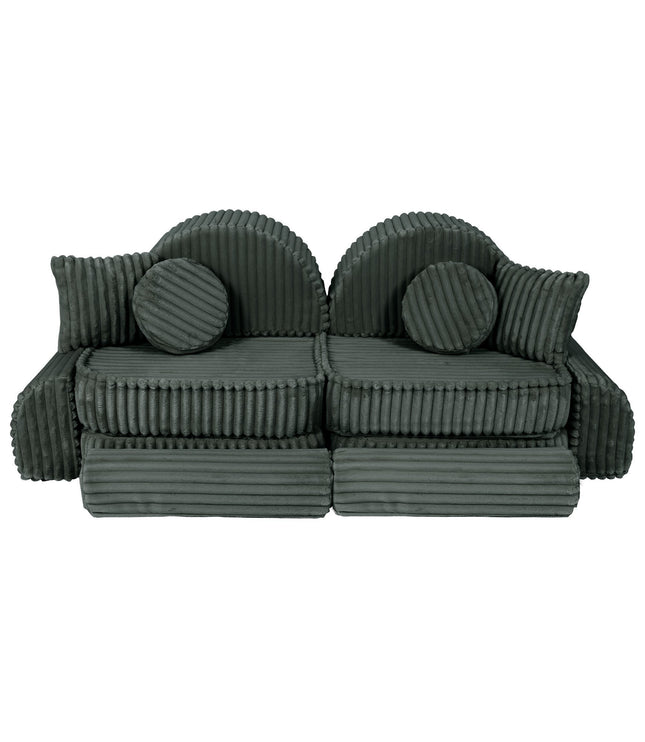 Medium Modular Sofa for Kids - Churros Forest Green Plus