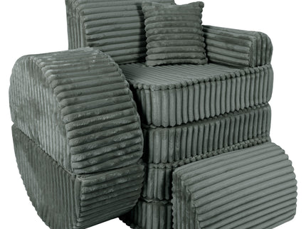 Medium Modular Sofa for Kids - Churros Forest Green Plus