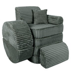 Medium Modular Sofa for Kids - Churros Forest Green Plus