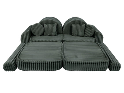 Medium Modular Sofa for Kids - Churros Forest Green Plus