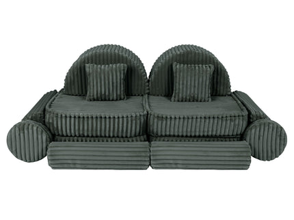 Medium Modular Sofa for Kids - Churros Forest Green Plus