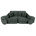 Medium Modular Sofa for Kids - Churros Forest Green Plus