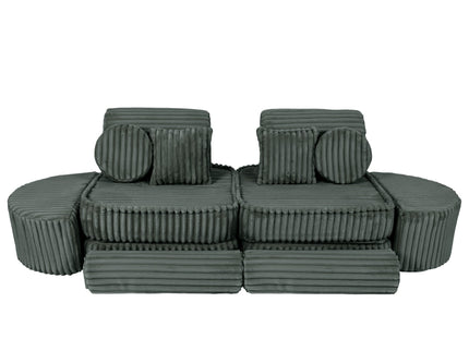 Medium Modular Sofa for Kids - Churros Forest Green Plus
