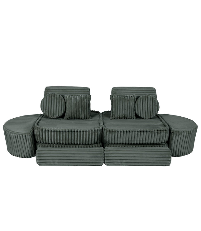 Medium Modular Sofa for Kids - Churros Forest Green Plus