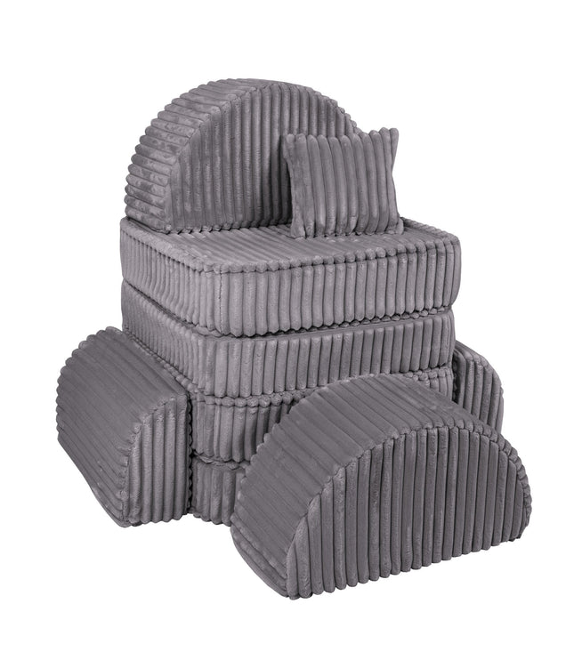 Medium Modular Sofa for Kids - Churros Jurassic Grey Plus